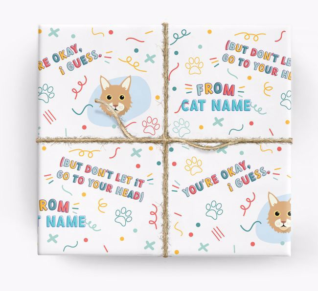 You're Okay: Personalized {breedCommonName} Wrapping Paper